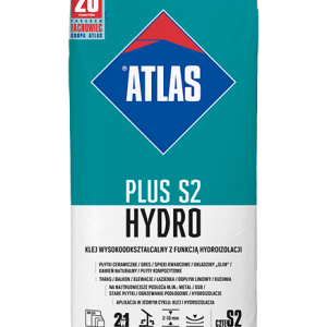 Klej wysokoodkształcalny z funkcją hydroizolacji ATLAS PLUS S2 HYDRO 15kg