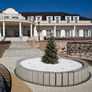 BRUK-BET Palisada NOSTALIT® 18x18  wys. 120 cm GRAFIT