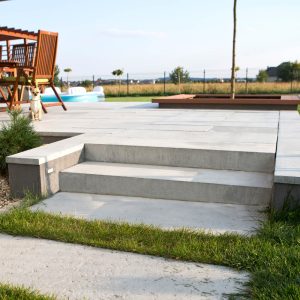 BRUK-BET Stopnie Schodowe KAVERO® 90x35 15 cm biały