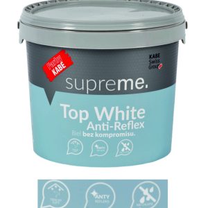 TOP WHITE Anti-Reflex – Antyrefleksyjna farba do ścian i sufitów - Biel bez kompromisów.